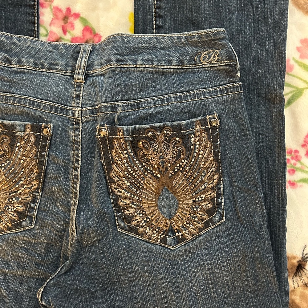 Embellished Blue Jeans